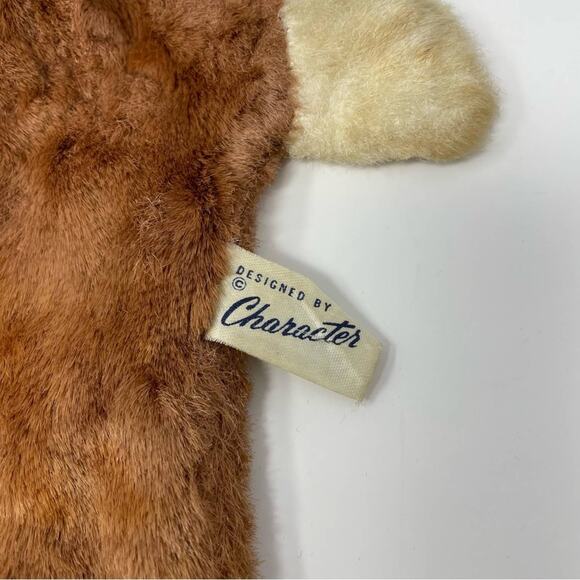 Vintage Bear Puppet Character Brown Red Hat 1960s - Picture 3 of 3